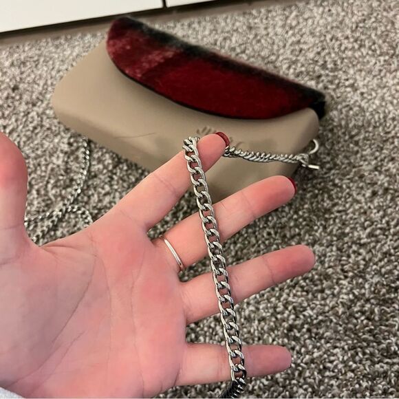 Beige and Plaid Women's Bag - Picture 5 of 11